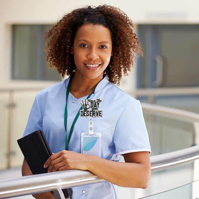 Wholesale Glitter Acrylic Halloween Ghost Retractable Clip Badge Scroll Keychain